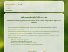 Tablet Screenshot of paymychildcare.com